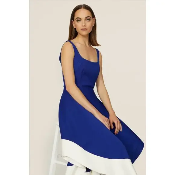Esteban Cortazar Collective Blue Flamenco Dress Size 14